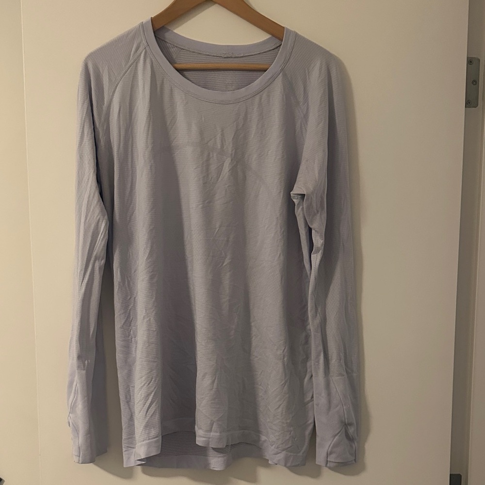 Lululemon Athletica -Swiftly Light Purple Long Sleeve Tee